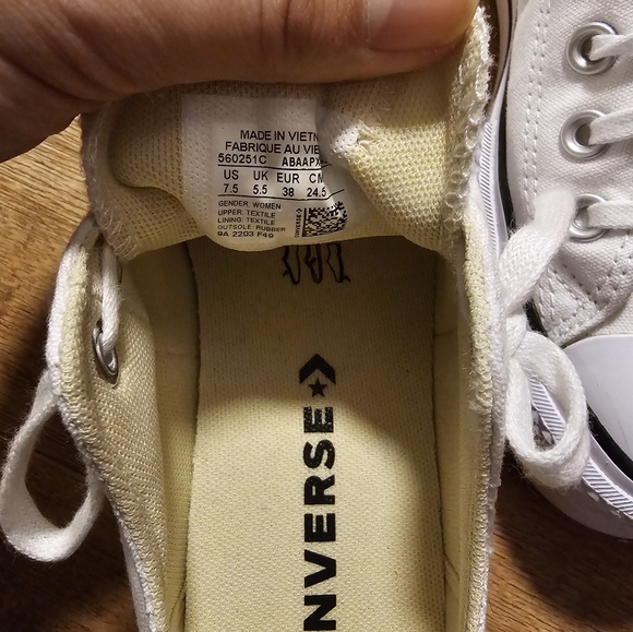 Converse Chuck Taylor All Star Lift white platform US 7.5 - Picture 3 of 3